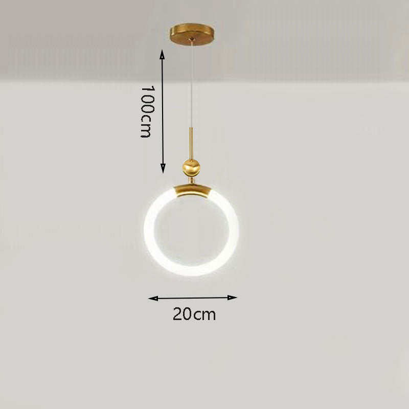 Nordic Simple Bar U-shaped Pendant light Postmodern Hanging lamp