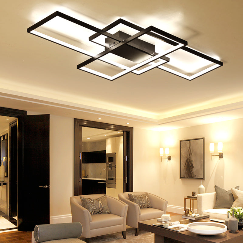 Gleam Rectangle Aluminum Modern Led  ceiling  lights for 