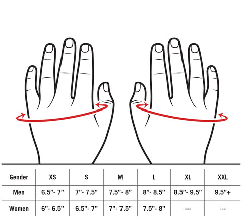 Under Armour Receiver Gloves Size Chart