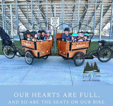 two preschool bunch bikes - muddy river nature school