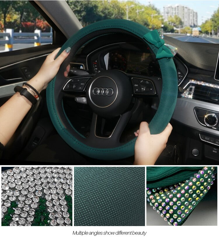 emerald-green-steering-wheel-covers-with-crystal-diamonds