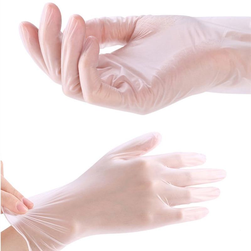 transparent disposable gloves