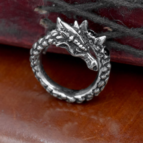 Jormungand Pewter Ring – Skullvikings