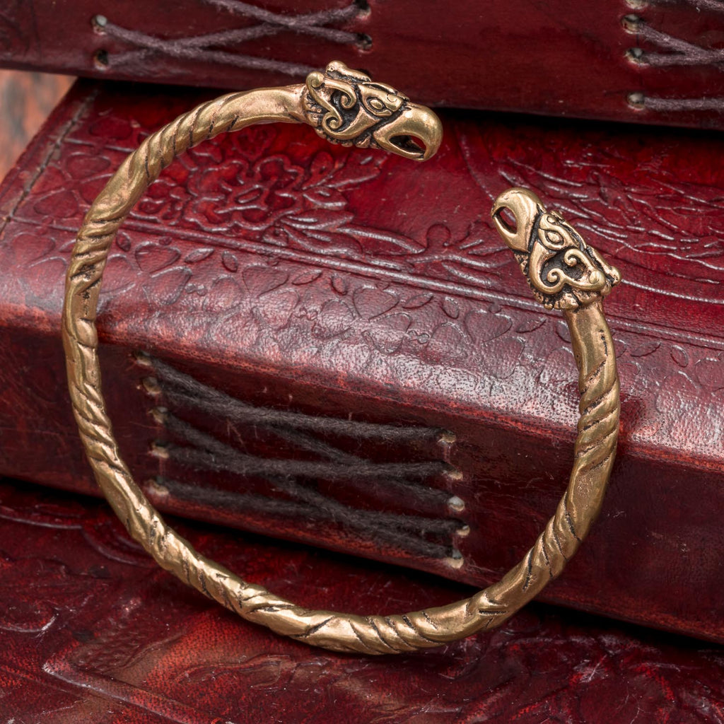 Bronze Huginn and Munnin Arm Ring – Skullvikings