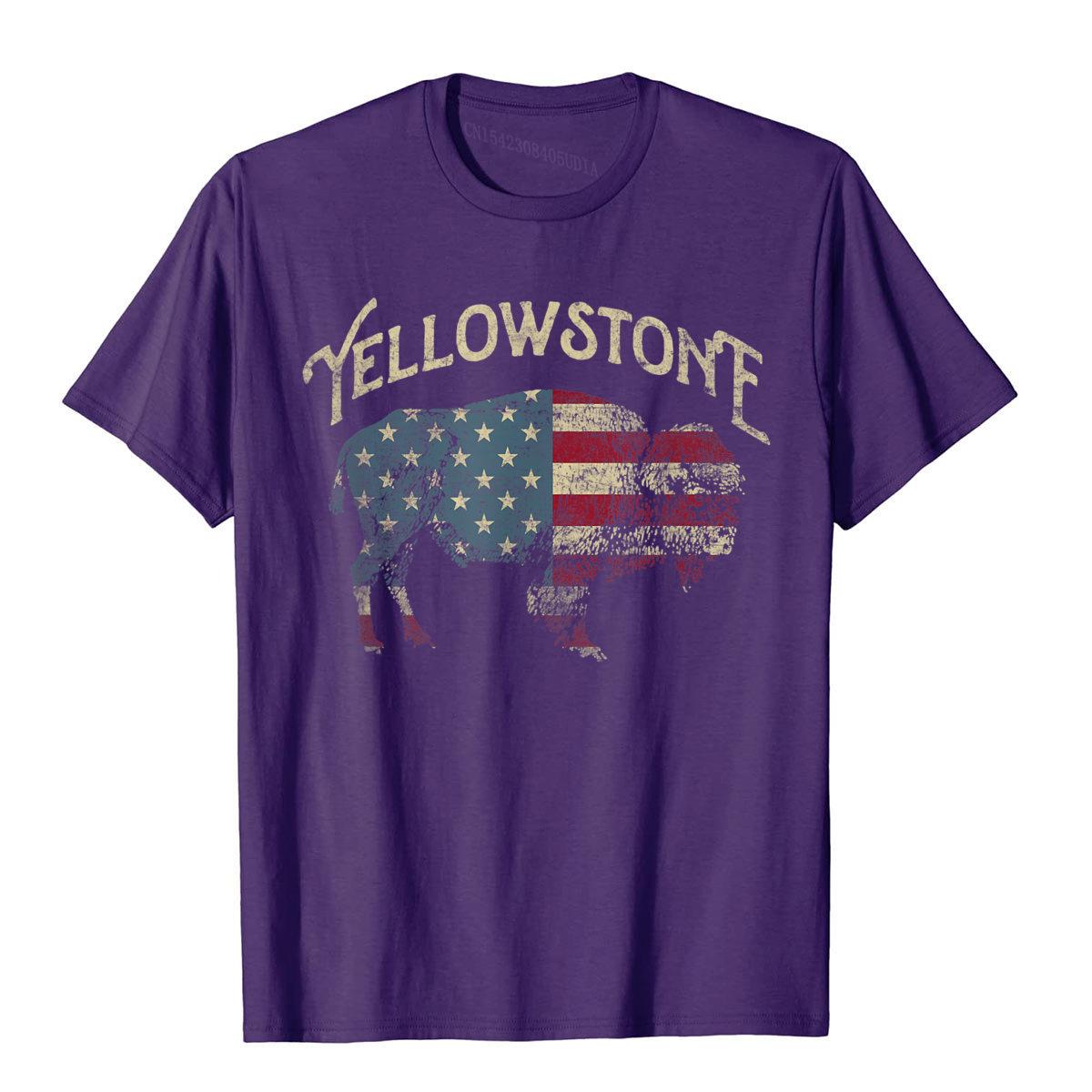 Men Women Unisex Yellowstone National Park Buffalo T Shirt