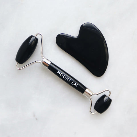 Mount Lai Black Obsidian Facial Tools - An AAPI woman owned beauty brand rooted in Traditional Chinese Medicine.