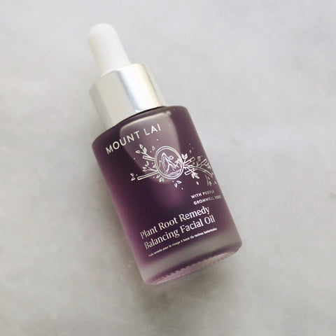 Mount Lai Plant Root Remedy Balancing Facial Oil - An AAPI woman owned beauty brand rooted in Traditional Chinese Medicine.