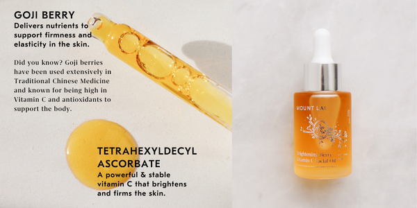 Brightening Berry Vitamin C Facial Oil is powered by goji berry and Vitamin C