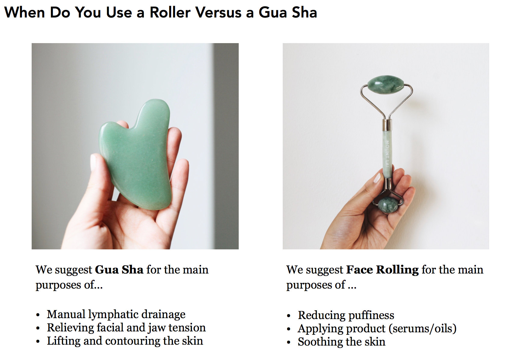 Best facial massage tools 2022: Jade rollers, gua sha and