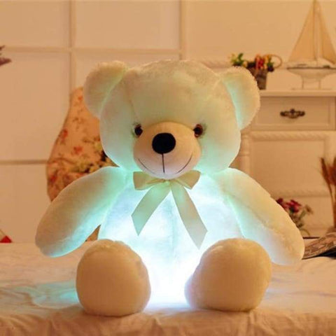 Ma Super Peluche - Mon ourson lumineux Animaux bleu geant Insolite Jaune