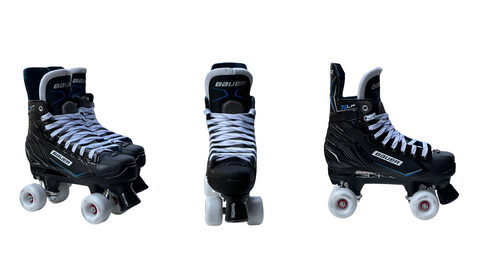 Bauer X-LS Quad Roller Skates with Airwaves Wheels - JT Skate