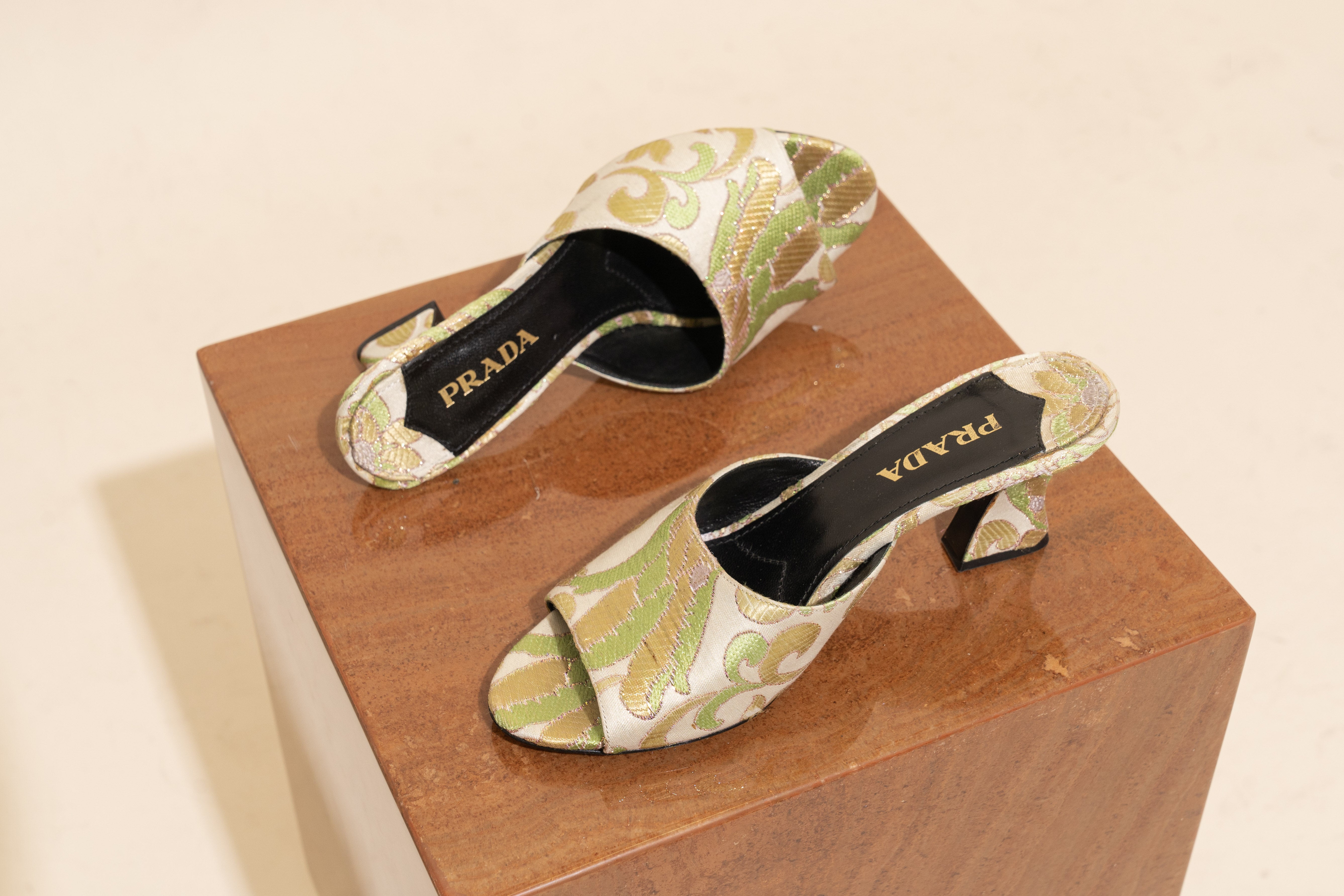 Prada Multicolor Floral Silk Brocade Mule – J A M E S | S M I T H