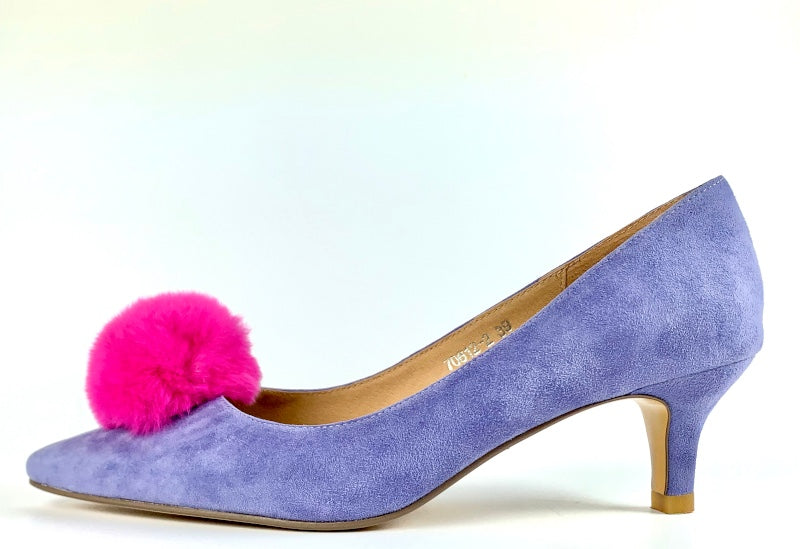 lavender suede heels