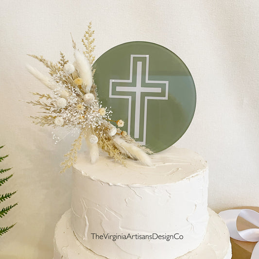 Cross Cake Topper - Gold Cross Cake Topper – The Virginia Artisans