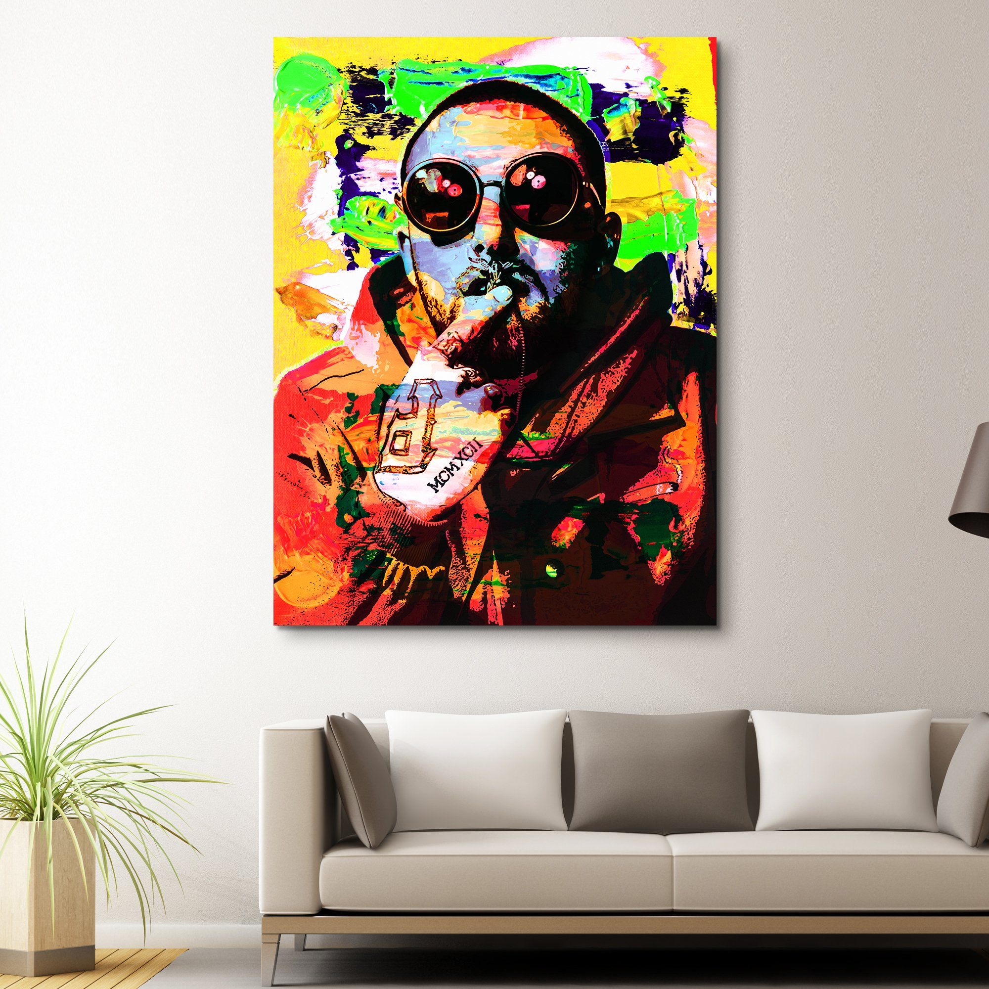 Mac Miller Wall Art Modern Pop Art RIPmacmiller EPIK Canvas   Front 9a919523 6b42 4684 8895 741999106484 