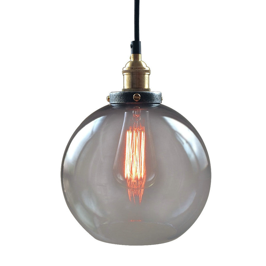 Featured image of post Smoked Glass Globe Pendant Light / This contemporary pieces simple design is suited to a wide variety of interior spaces.