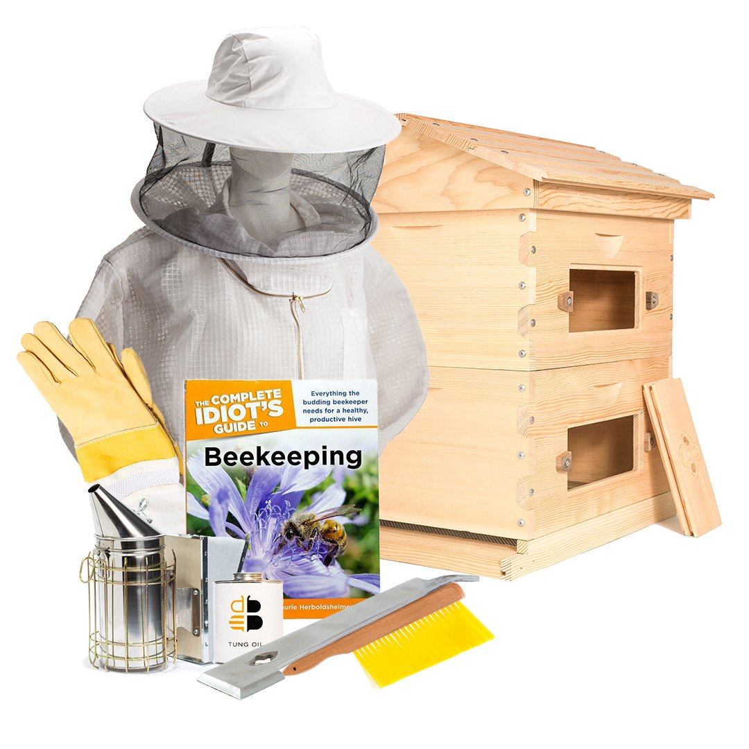 Deep hive starter kit including the beekeeping parts list