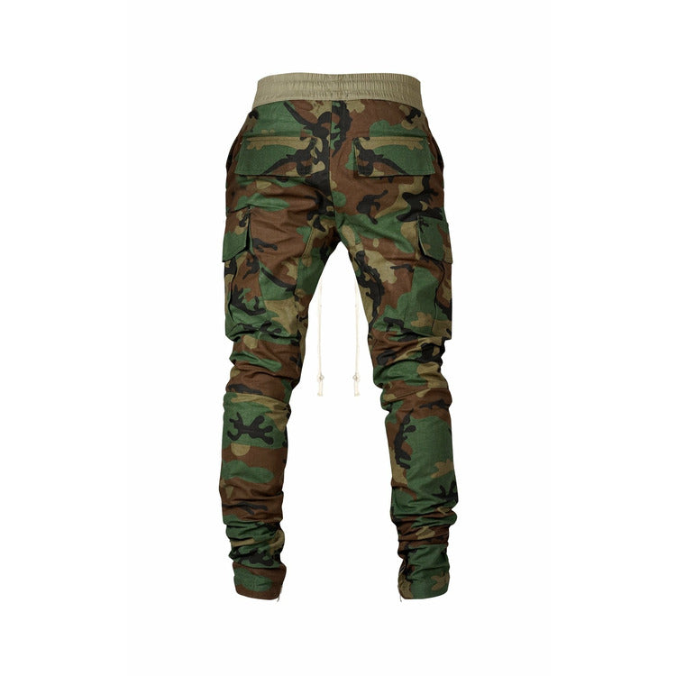 khaki camo cargo pants