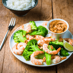 Prawn and broccoli