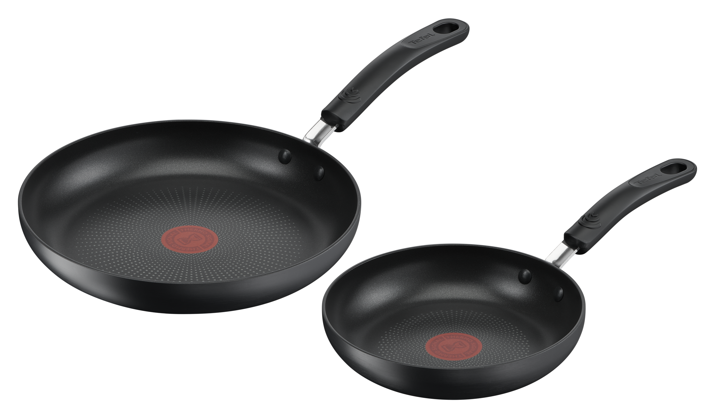 Tefal Renew On Set of 2 Frying Pans 24/28 cm Grey Non-Stick