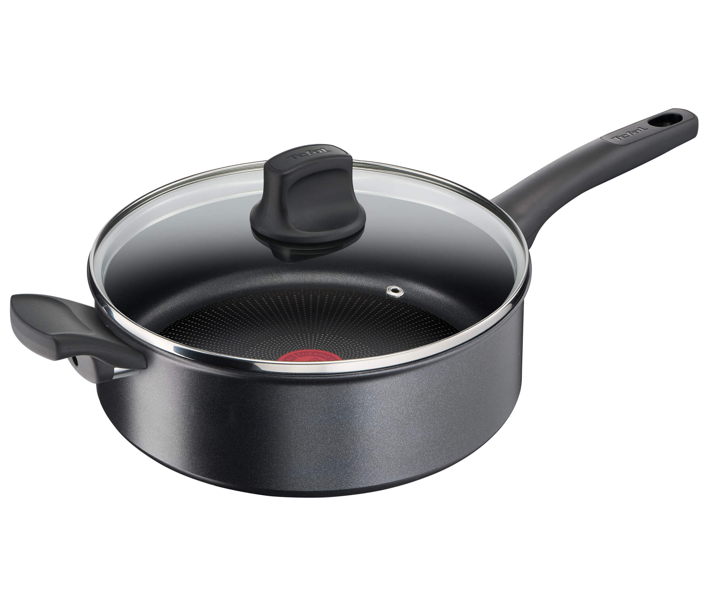 TEFAL Tefal Unlimited ON Induction 24cm Non-Stick Saute Pan with lid, Black  G25932AZ