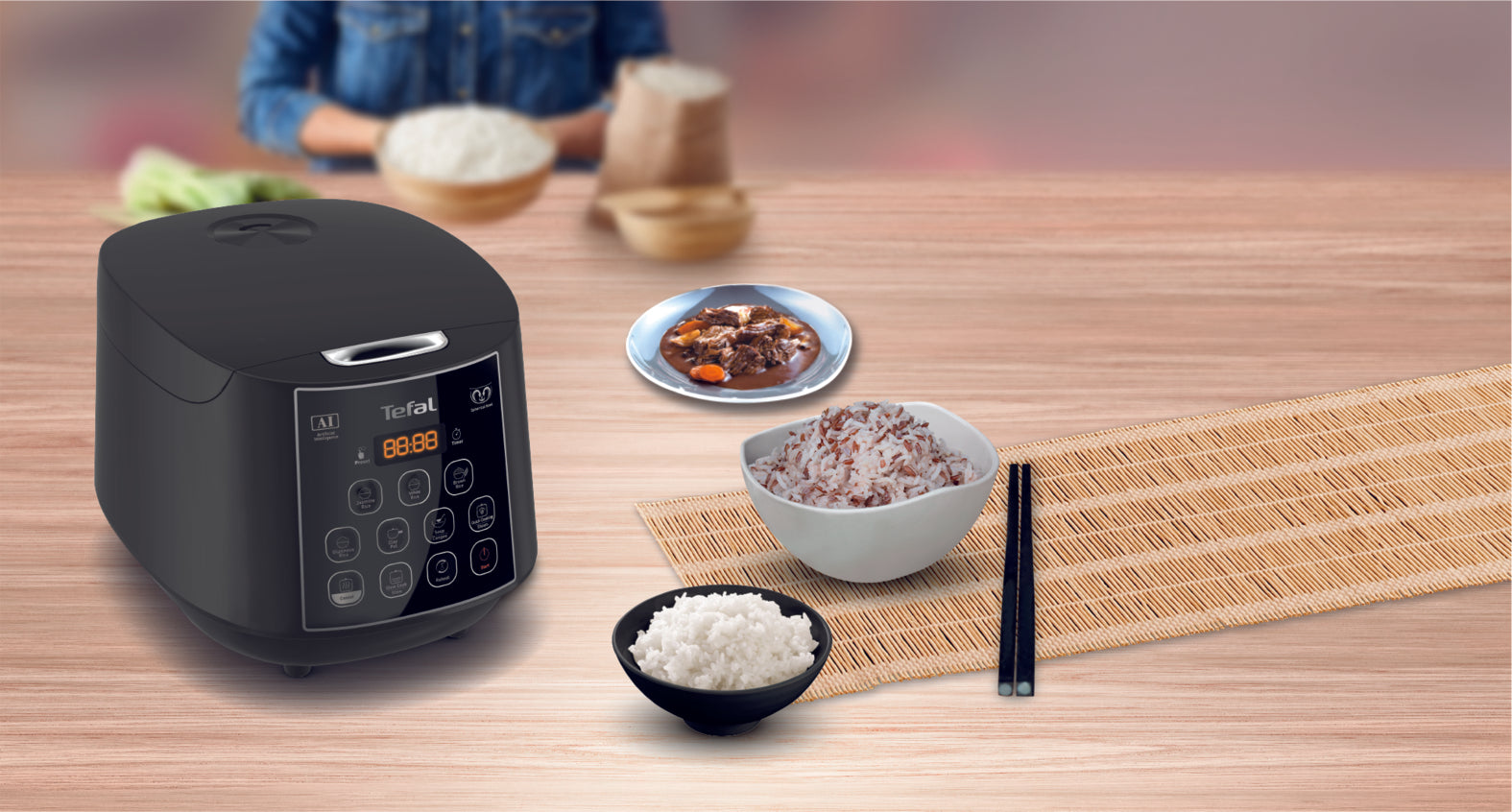 Tefal Easy Rice & Slow Cooker Plus RK736 – Tefal Shop