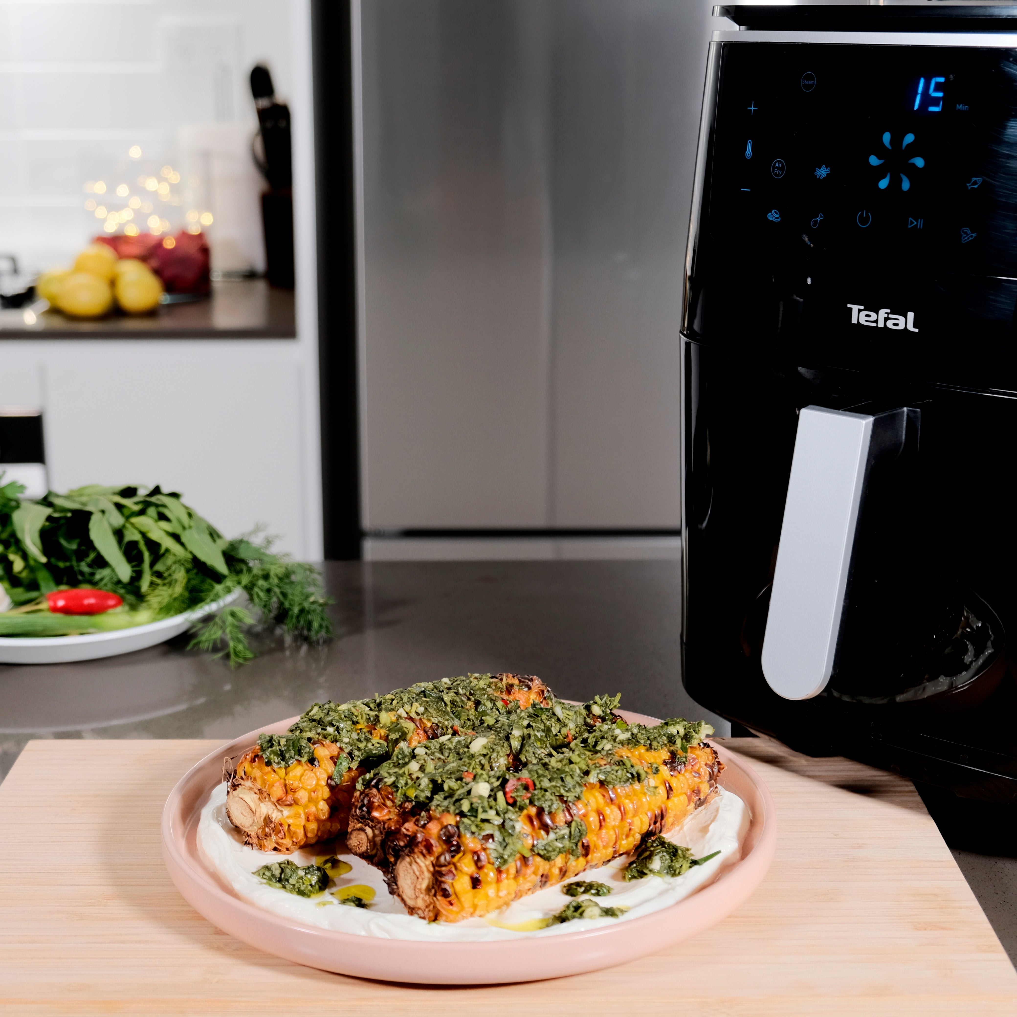 Friggitrice ad Aria 9 litri, Air Fryer XXL, Friggitrice Aria con Touch