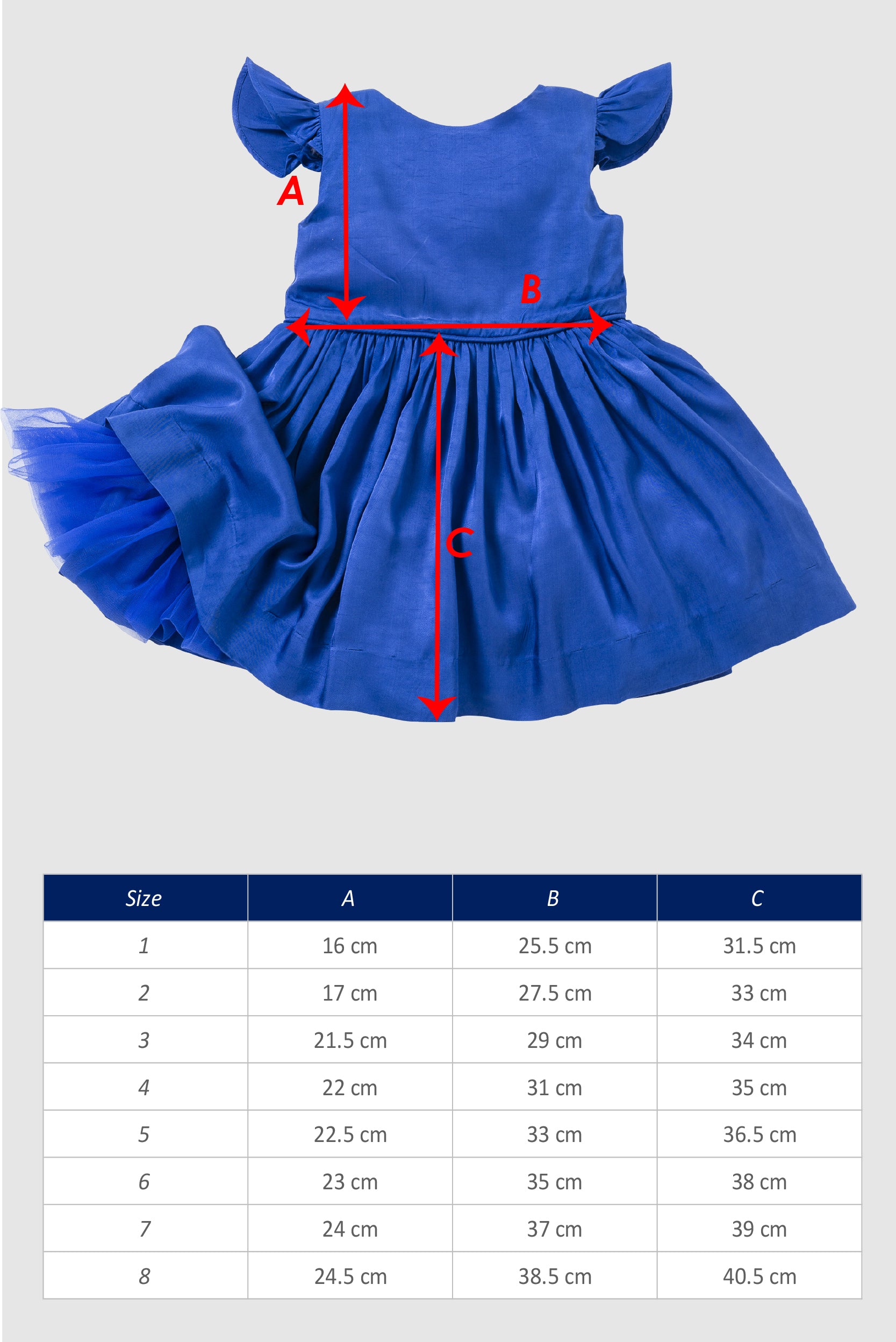 Girls-Dress-The-House-of-Fox-Aria-Blue-Size-Guide