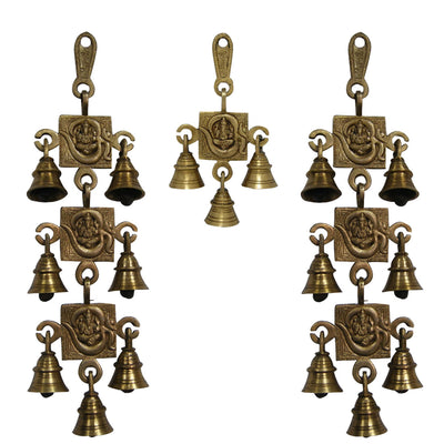 3 Wall Hanging Bell in Brass