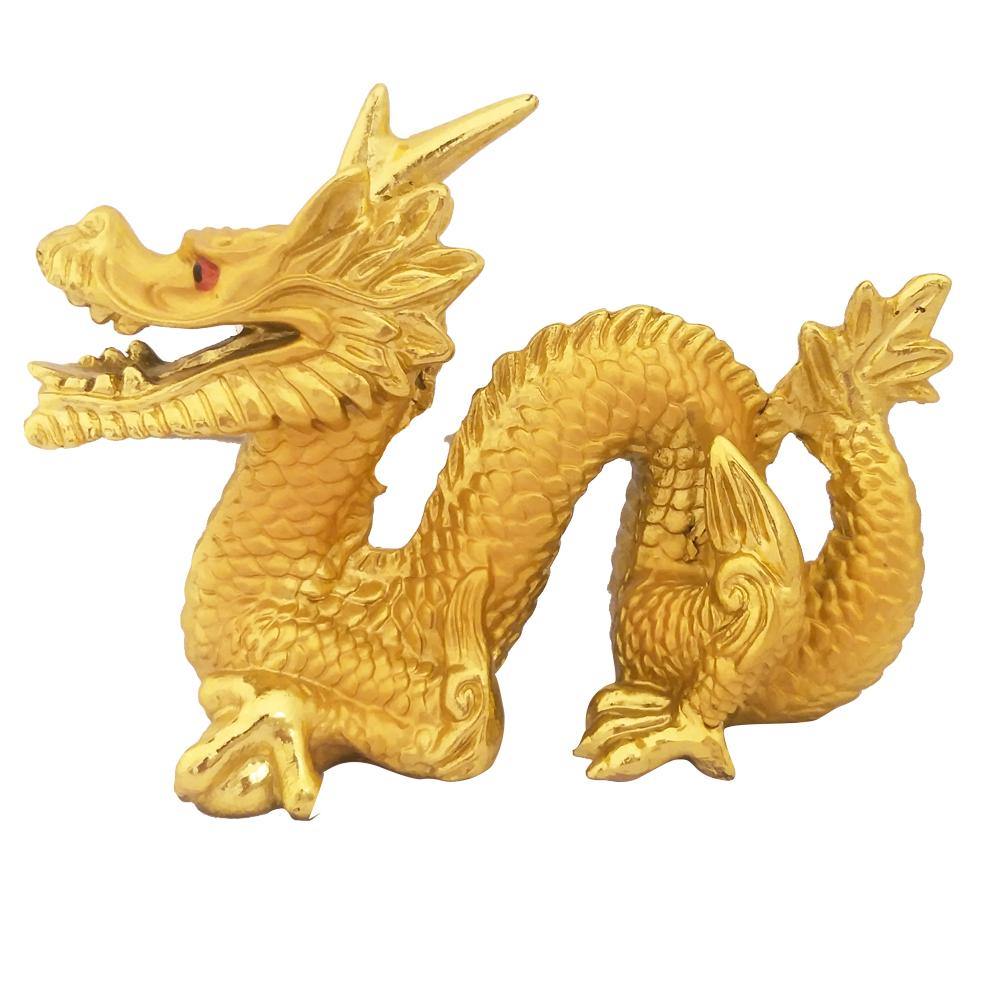 Feng Shui Golden Dragon Good Luck Symbol for Prosperity Career Success