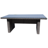 Alphington Outdoor Wicker Rectangle Dining Table - DECOR STAR