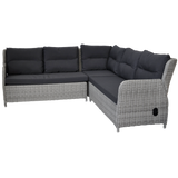 ARMADALE - Recliner Corner Lounge with Ottomans