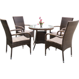 Donvale 5 Piece Stacking Chair and Round Table Set