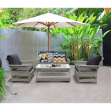 Eaglemont 4 Seater Outdoor Wicker Lounge Set - DECOR STAR