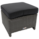 ELWOOD - Outdoor Wicker Ottoman Footstool