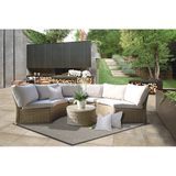 Malvern 6 Seater Outdoor Wicker Lounge Set - DECOR STAR
