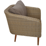 VERMONT - Outdoor Wicker Timber Single Sofa