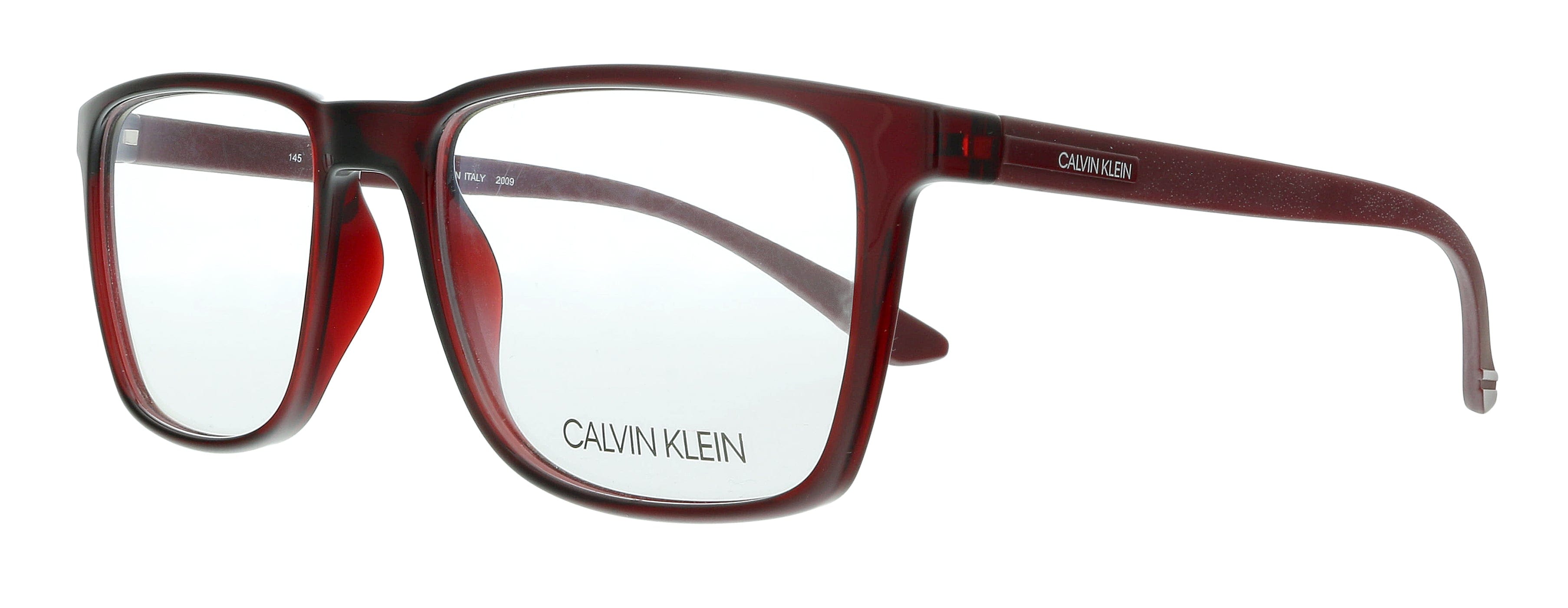 Calvin Klein CK19573 601 Crystal Deep Red Modified Rectangle Eyeglasse