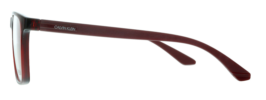 Calvin Klein CK19573 601 Crystal Deep Red Modified Rectangle Eyeglasse