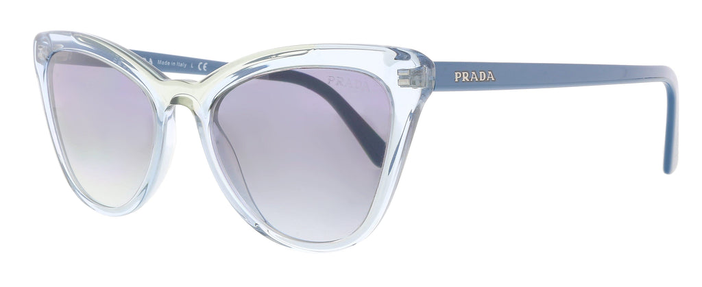 Prada  Clear Blue Cateye  Sunglasses