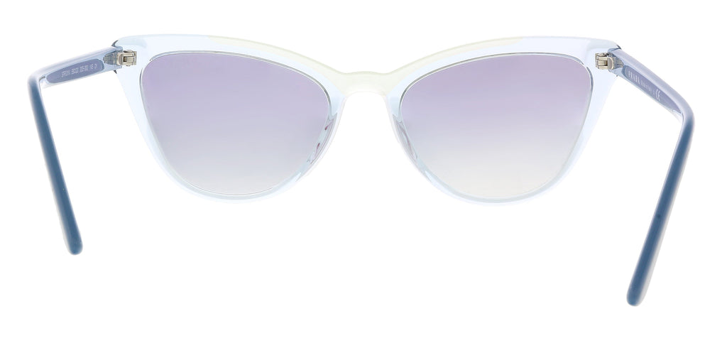 Prada 0PR 01VS 3253B2 Cat Walk Clear Blue Cateye Sunglasses