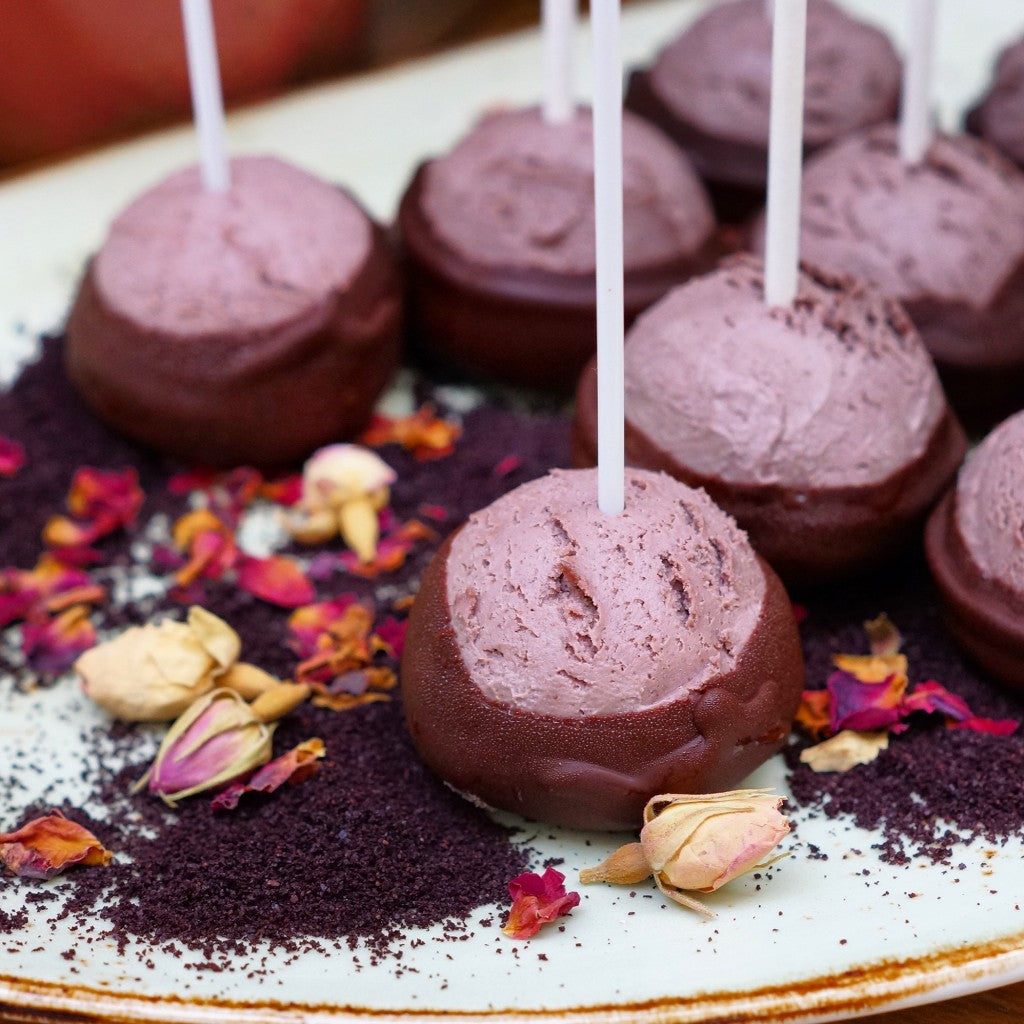 Raw dairy free Acai ice cream pops