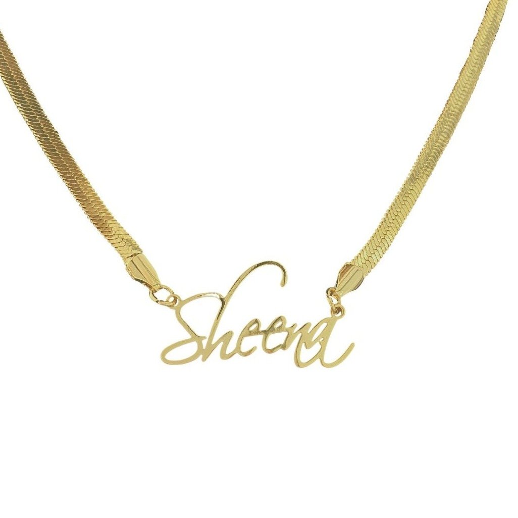 Eden Calligraphy Custom Name Necklace | KHLOE JEWELS | Reviews on Judge.me