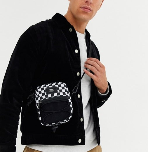 checkered shoulder bag