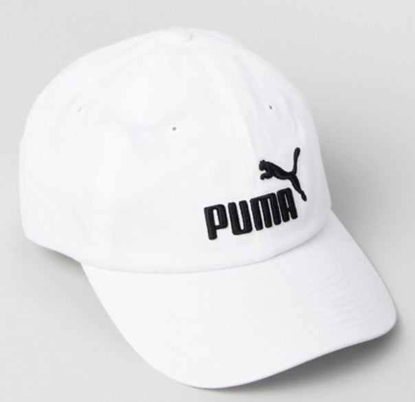 black and white puma hat