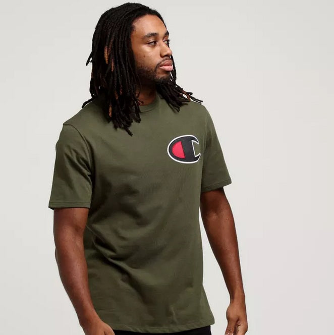 champion olive green shirt