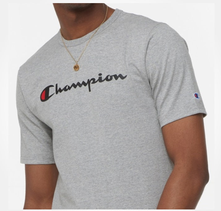 champion script tee black