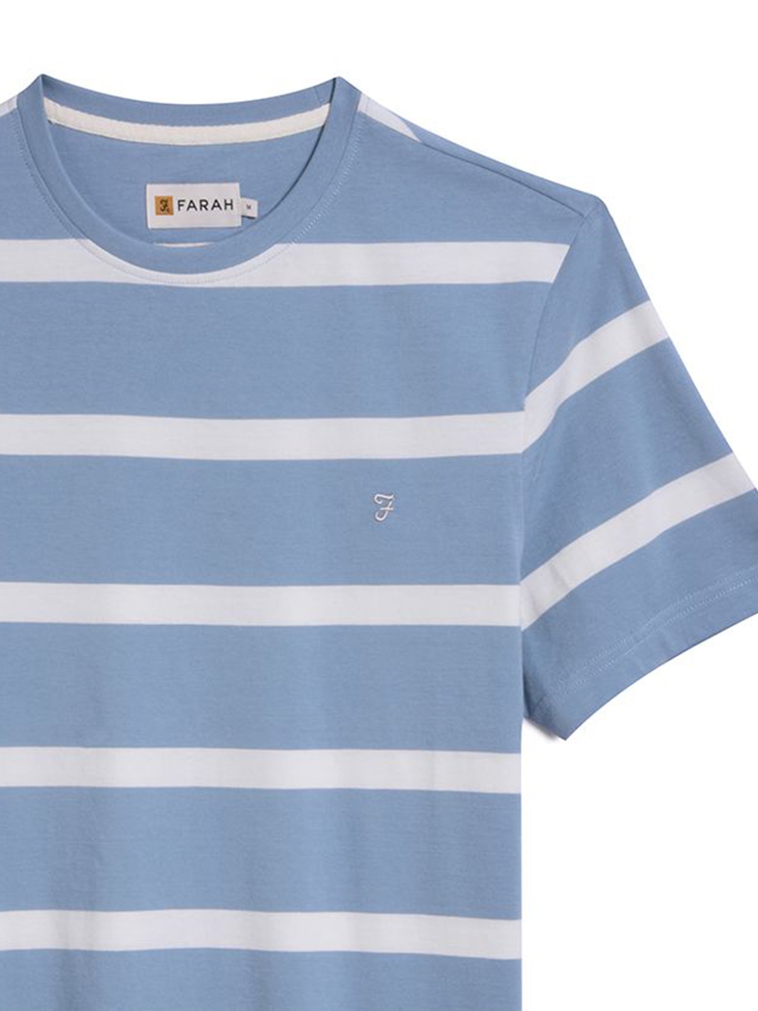 極細繊維クロス ブラック FARAH \u0026WAKE PRINTED STRIPED Tシャツ