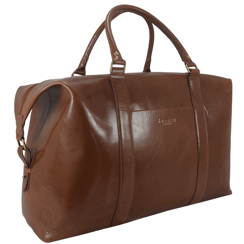 'CANNON' Tan Vintage Leather Holdall