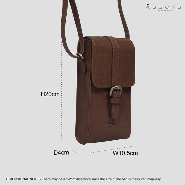 Smartphone Crossbody Bag, Leather Phone Purse